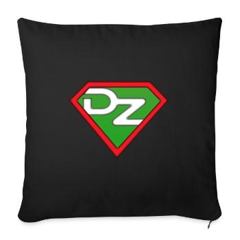 Super DZ - Sofa pillow with filling 45cm x 45cm - black - Front