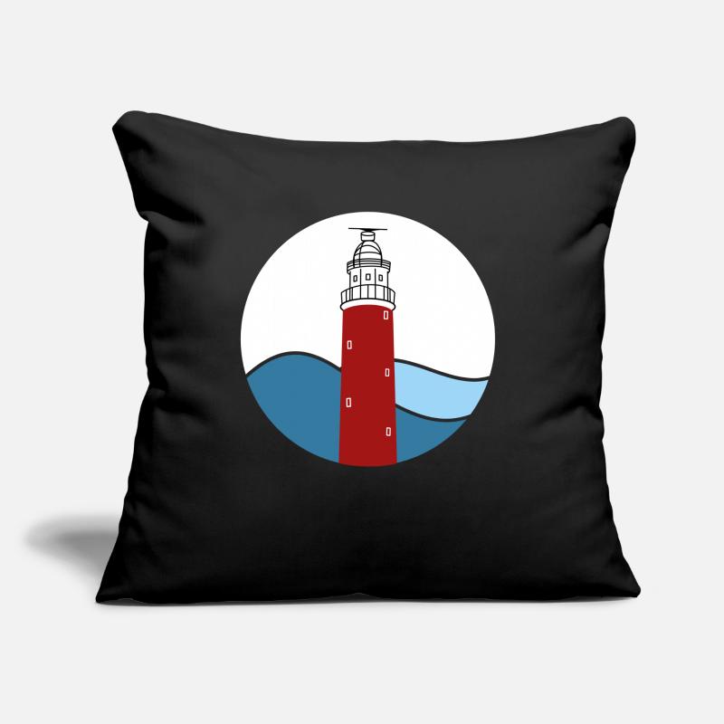 Leuchtturm Eierland Texel Sofakissen mit Füllung 45 x 45 cm