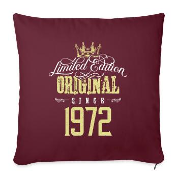 1972 limited edition - Sofa pillow with filling 45cm x 45cm - burgundy - Front
