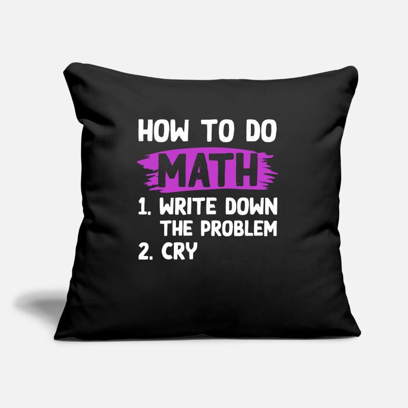 mathematics problem Sofa pillow with filling 45cm x 45cm