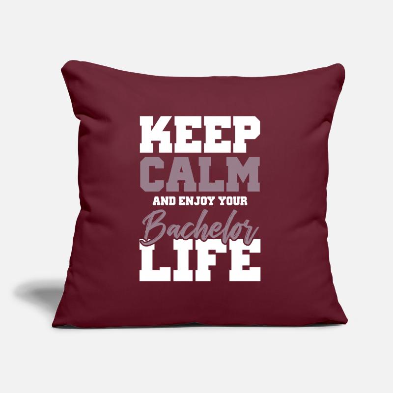 keep calm bachelor Sofakissen mit Füllung 45 x 45 cm