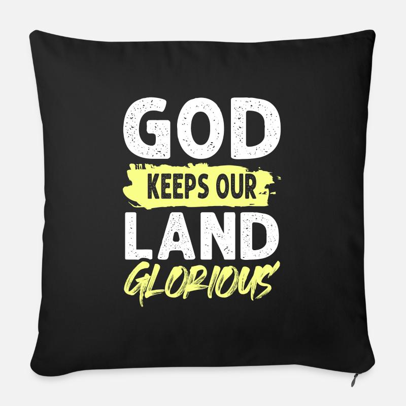 gott bibel spruch - Sofakissen mit Füllung 45 x 45 cm - Schwarz