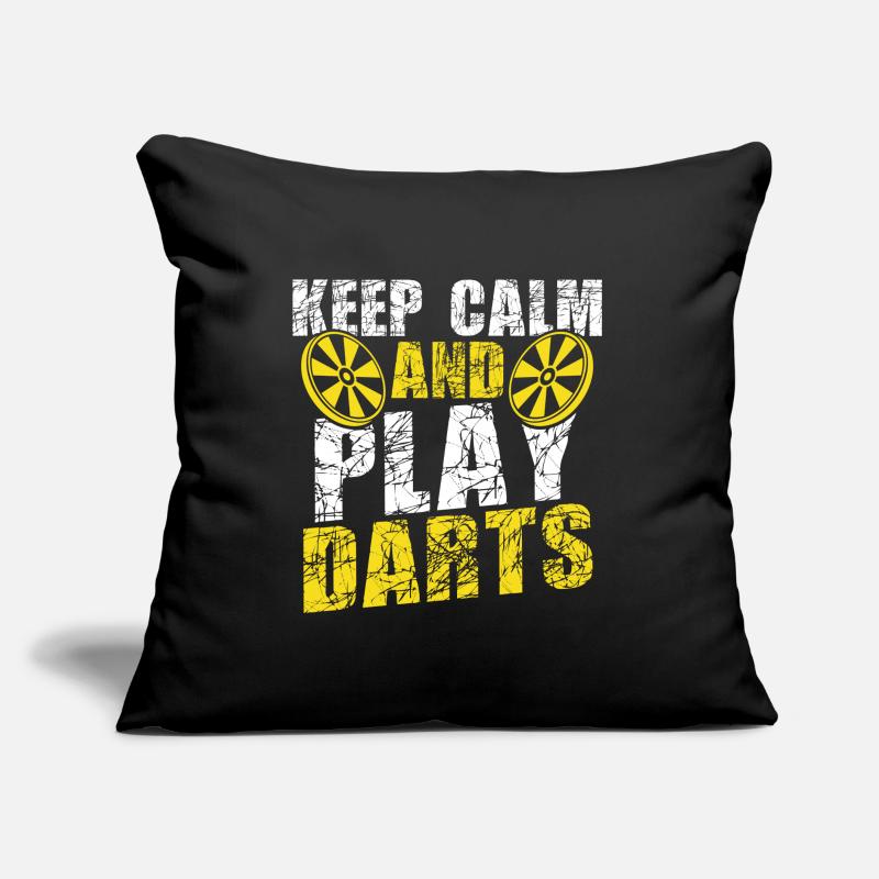 keep calm dart game Sofa pillow with filling 45cm x 45cm