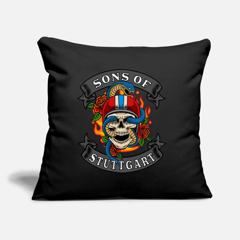 Stuttgart Biker Gift fils de Stuttgart Coussin et housse de 45 x 45 cm