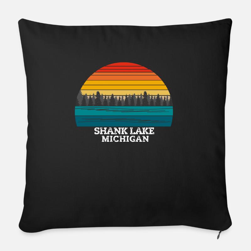 Shank Lake Michigan - Sofakissen mit Füllung 45 x 45 cm - Schwarz
