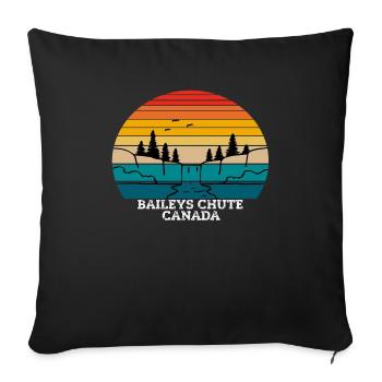 Baileys Chute Canada - Sofakissen mit Füllung 45 x 45 cm - Schwarz - Vorne