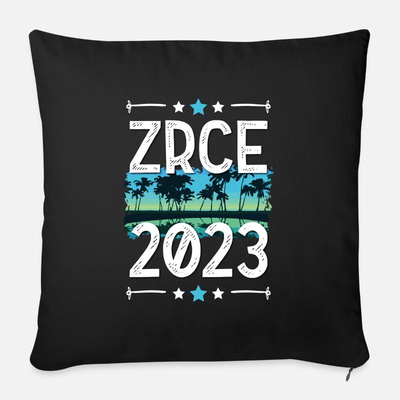 Zrce 2023 - Sofakissen mit Füllung 45 x 45 cm - Schwarz