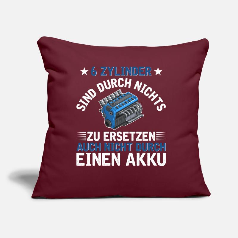 6 Zylinder Tuner Tuning V6 Sofakissen mit Füllung 45 x 45 cm