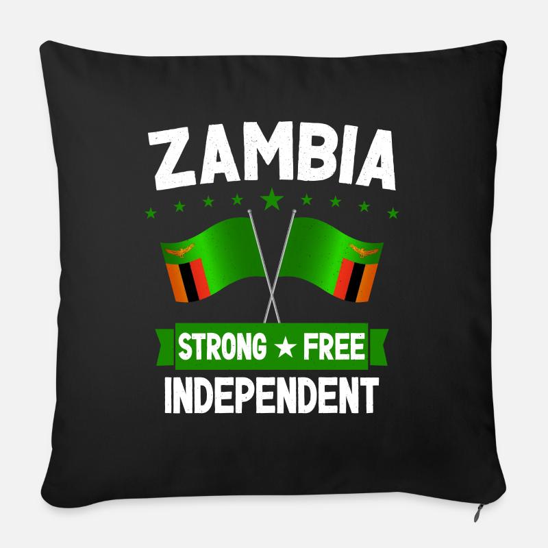 Sambia - Sofakissen mit Füllung 45 x 45 cm - Schwarz