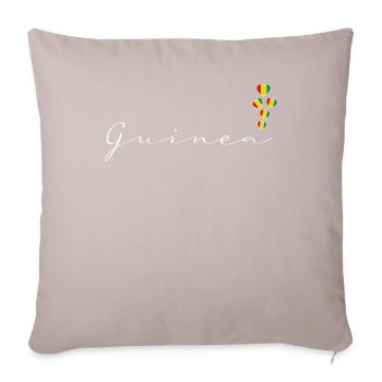 Guinée - Coussin et housse de 45 x 45 cm - taupe clair - Devant