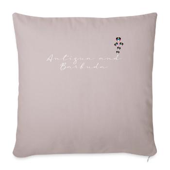 Antigua and Barbuda - Sofa pillow with filling 45cm x 45cm - light taupe - Front