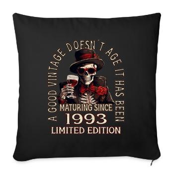 30. Geburtstag 1993 30er Guter Jahrgang - Sofakissen mit Füllung 45 x 45 cm - Schwarz - Vorne