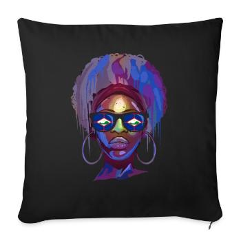 Sint Eustatius - Sofa pillow with filling 45cm x 45cm - black - Front