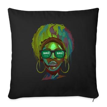 Saudi Arabia - Sofa pillow with filling 45cm x 45cm - black - Front