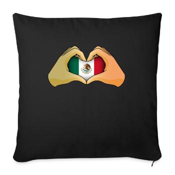 Mexico - Sofa pillow with filling 45cm x 45cm - black - Front