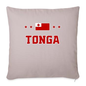 Tonga - Sofa pillow with filling 45cm x 45cm - light taupe - Front