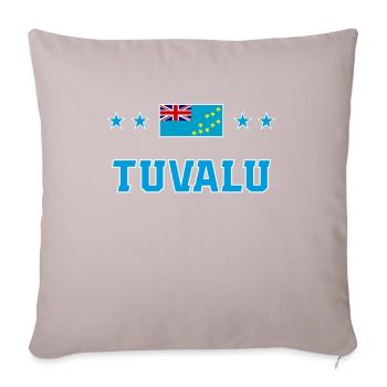Tuvalu - Sofa pillow with filling 45cm x 45cm - light taupe - Front