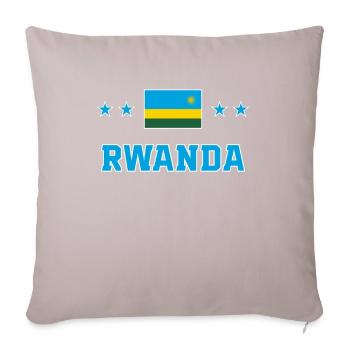 Ruanda - Sofakissen mit Füllung 45 x 45 cm - helles Taupe - Vorne