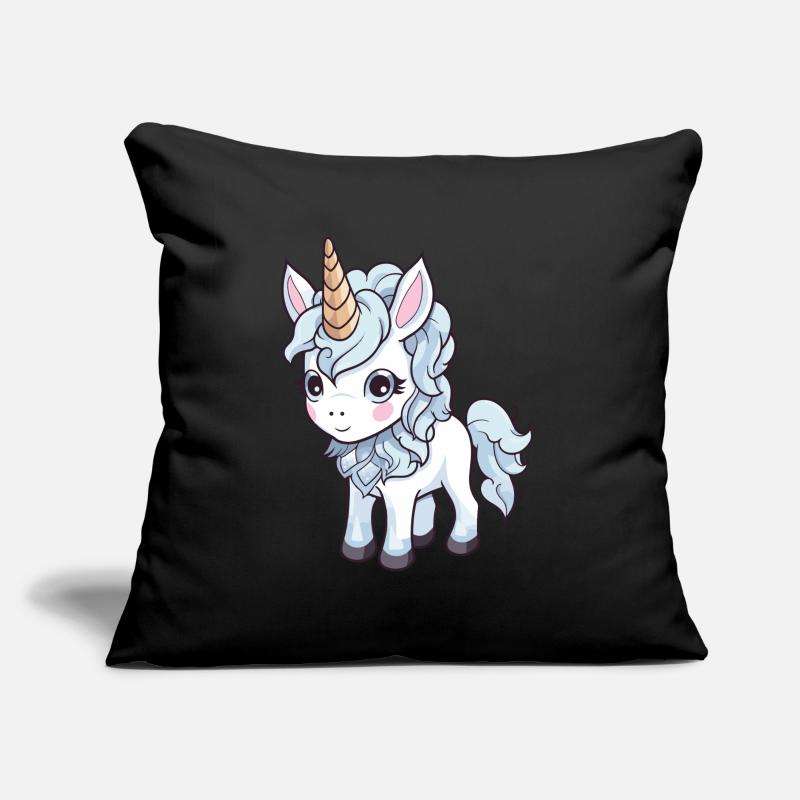Einhorn Comic Niedlich Sofakissen mit Füllung 45 x 45 cm