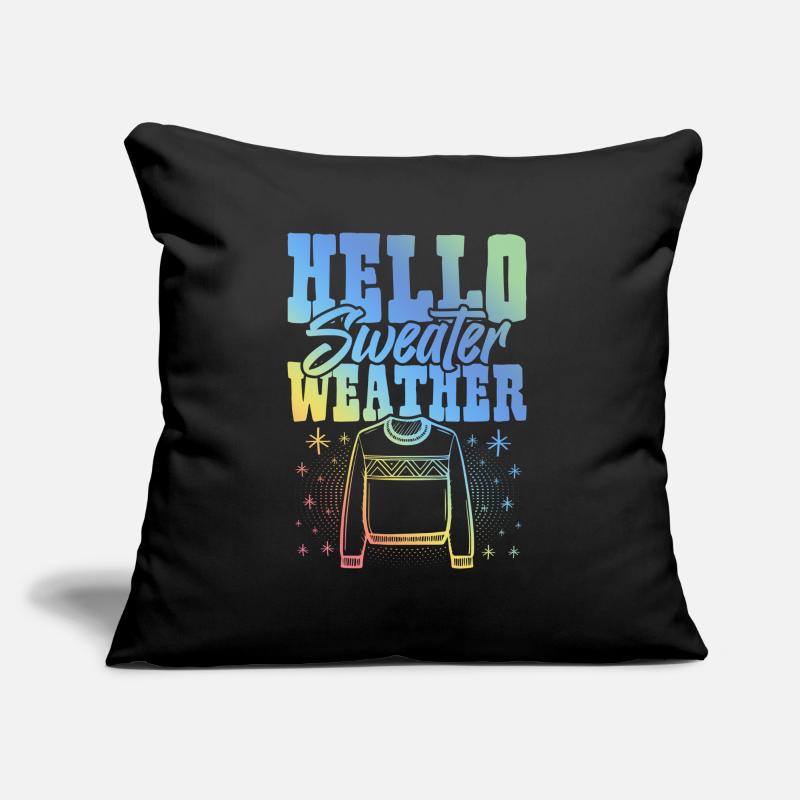 Pull Météo Hiver Coussin et housse de 45 x 45 cm