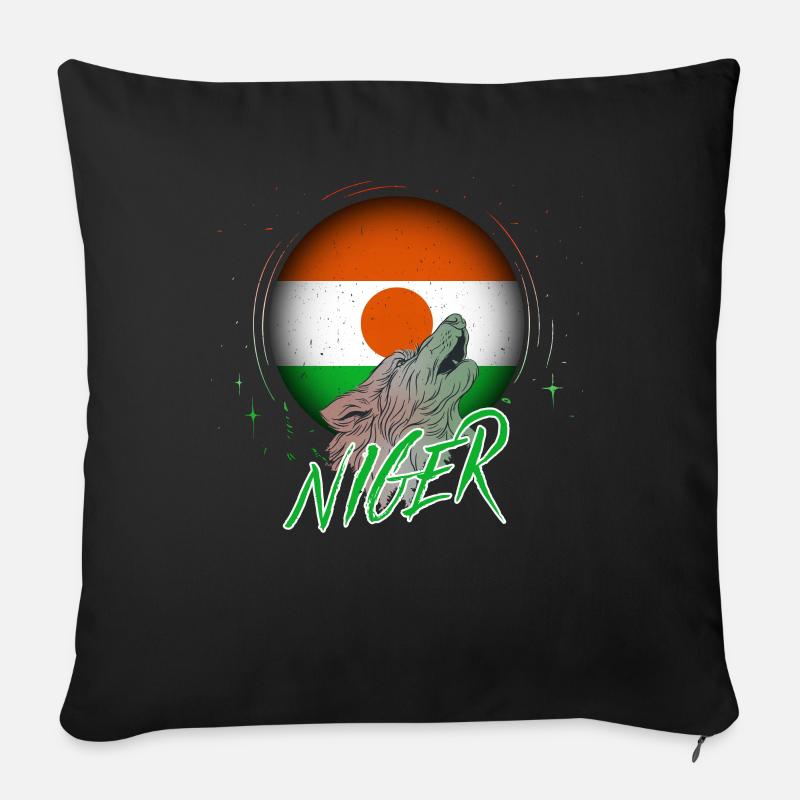 Niger - Sofapude med fyld 45 x 45 cm - sort