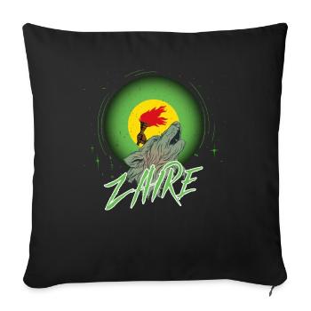 Zaire - Sofakissen mit Füllung 45 x 45 cm - Schwarz - Vorne
