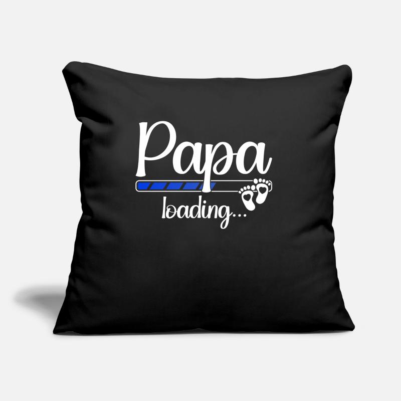 Papi Loading Schwangerschaft Bald Papa Loading Sofakissen mit Füllung 45 x 45 cm