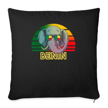 Bermudes - Coussin et housse de 45 x 45 cm - noir - Devant