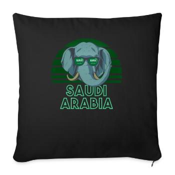 Saudi Arabia - Sofa pillow with filling 45cm x 45cm - black - Front
