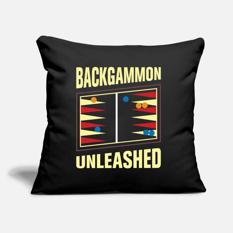 Backgammon Spiel Sofakissen mit Füllung 45 x 45 cm