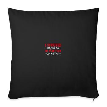 Urologist after vasectomy - Sofa pillow with filling 45cm x 45cm - black - Front