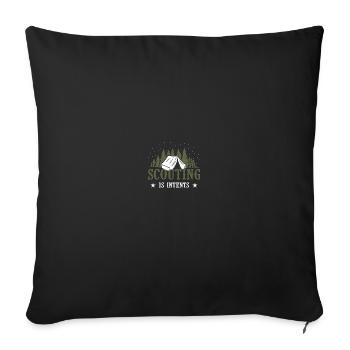 Scouting Pfadfinder - Sofakissen mit Füllung 45 x 45 cm - Schwarz - Vorne