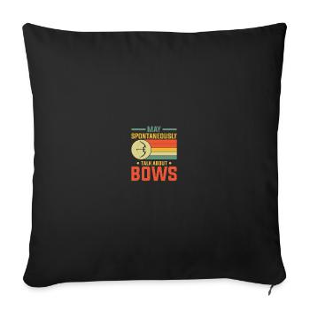 Archery Coach - Sofa pillow with filling 45cm x 45cm - black - Front