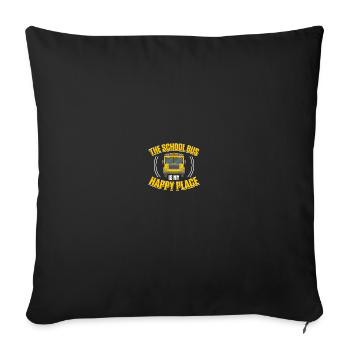 Bus driver School bus driver - Sofa pillow with filling 45cm x 45cm - black - Front