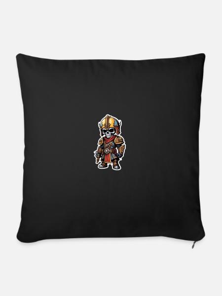 Untoter Krieger - Sofakissen mit Füllung 45 x 45 cm - Schwarz
