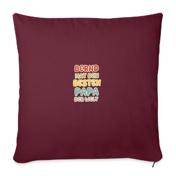 Bernd bébé - Coussin et housse de 45 x 45 cm - bordeaux - Devant