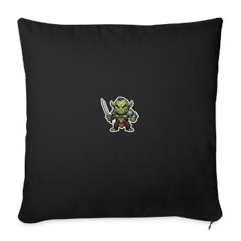 Krieger Orc - Sofakissen mit Füllung 45 x 45 cm - Schwarz - Vorne