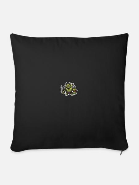 Krieger Orc - Sofakissen mit Füllung 45 x 45 cm - Schwarz