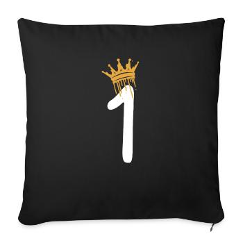 1 - Sofakissen mit Füllung 45 x 45 cm - Schwarz - Vorne