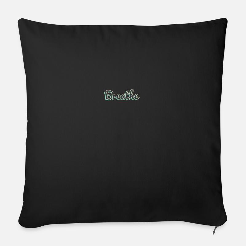 Breathe - Sofa pillow with filling 45cm x 45cm - black