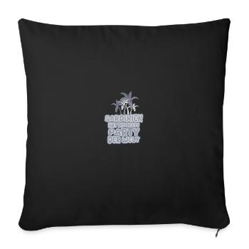 Sardinia as a holiday - Sofa pillow with filling 45cm x 45cm - black - Front