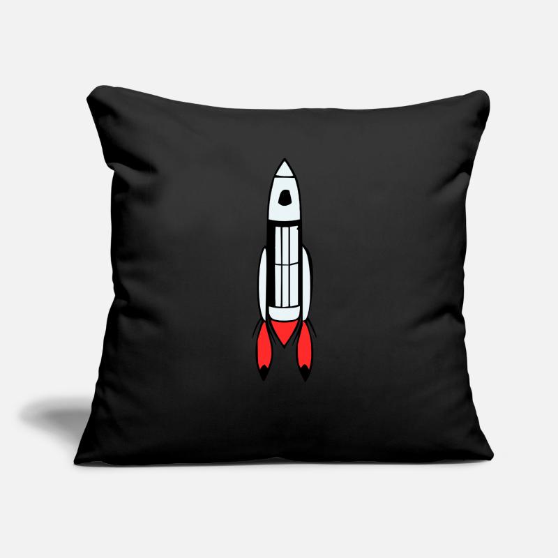 Vecteur de vol spatial spatial de fusée spatiale Coussin et housse de 45 x 45 cm