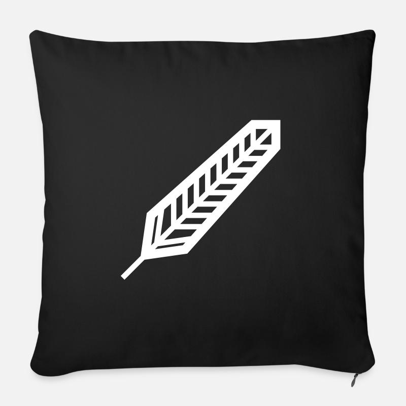 Feder - Sofakissen mit Füllung 45 x 45 cm - Schwarz