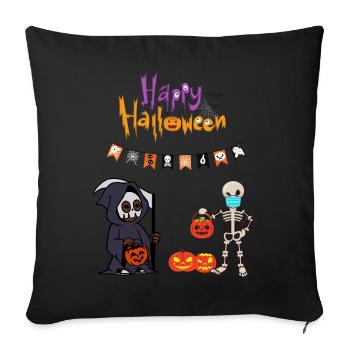 Halloween costume great gift idea - Sofa pillow with filling 45cm x 45cm - black - Front