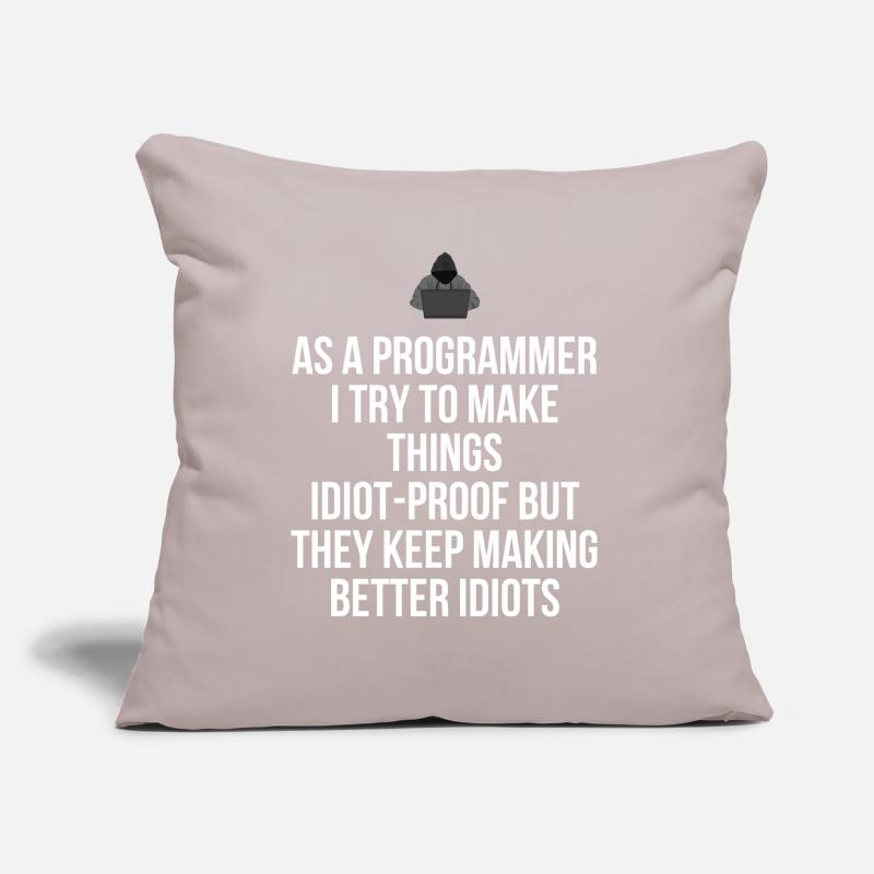 As a programmer i try to make thighs idiot-proof Sofa pillow with filling 45cm x 45cm