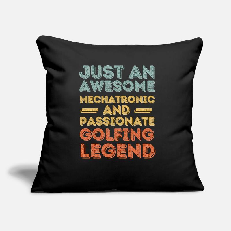 Mechatronics Engineer Golf retro Sofa pillow with filling 45cm x 45cm