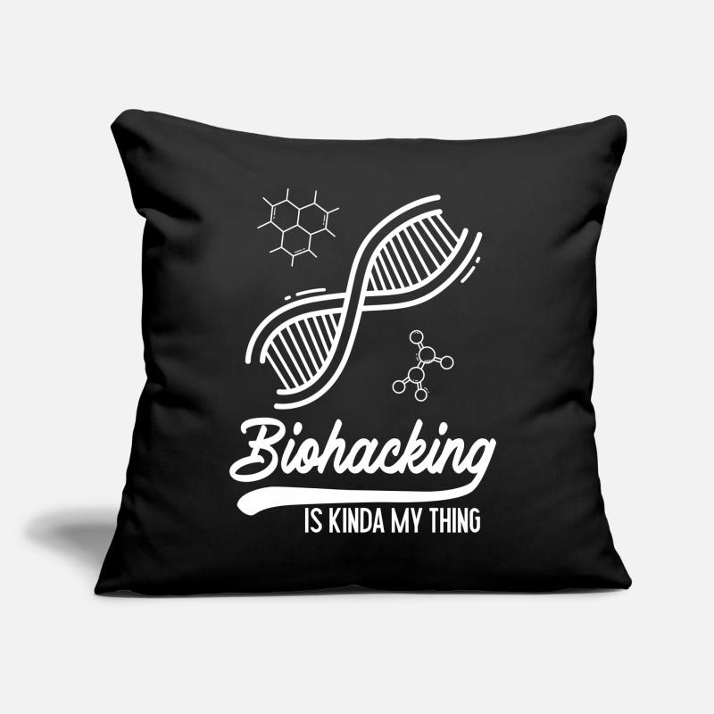 Le biohacking, c'est un peu mon truc. Coussin et housse de 45 x 45 cm