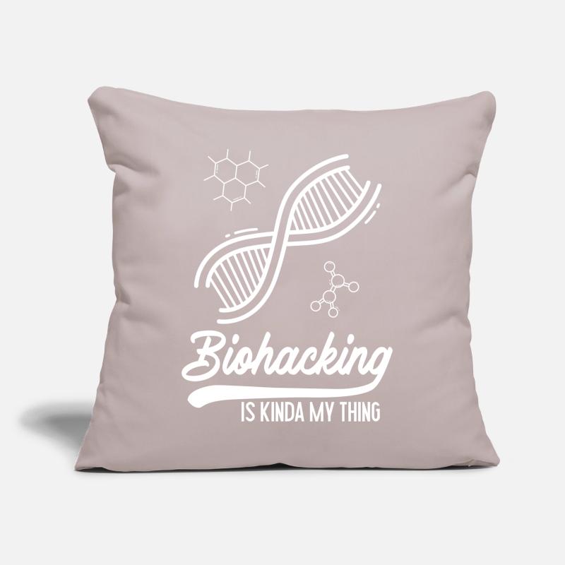 Le biohacking, c'est un peu mon truc. Coussin et housse de 45 x 45 cm