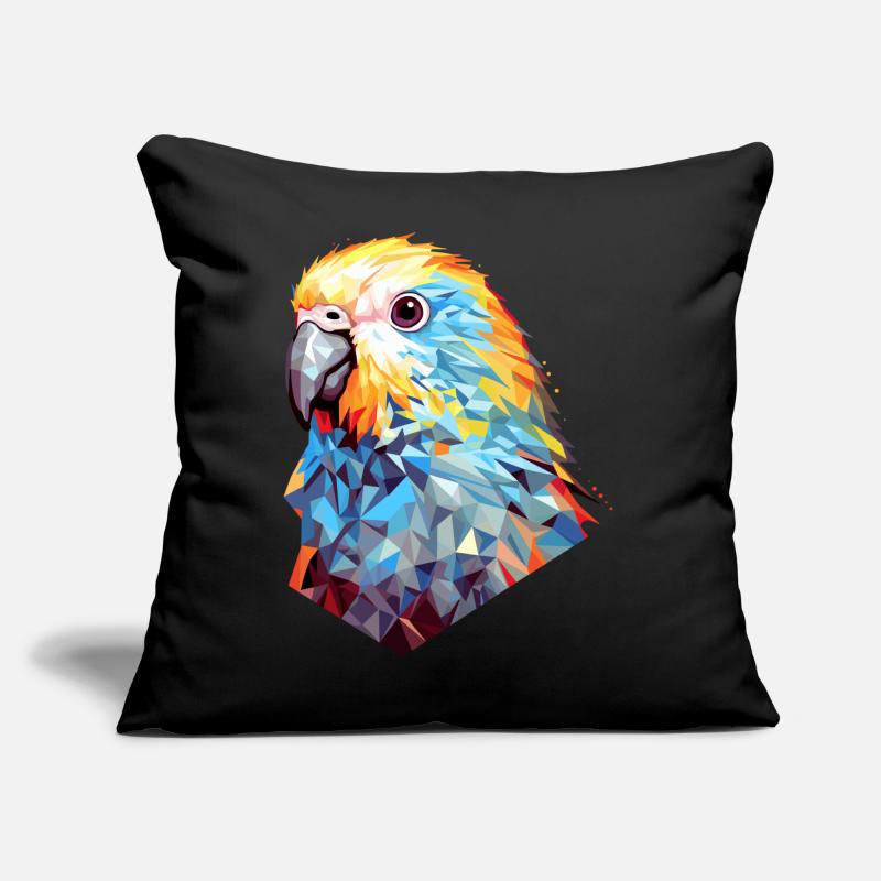 Perruche Polygone Bird Perruches Coussin et housse de 45 x 45 cm