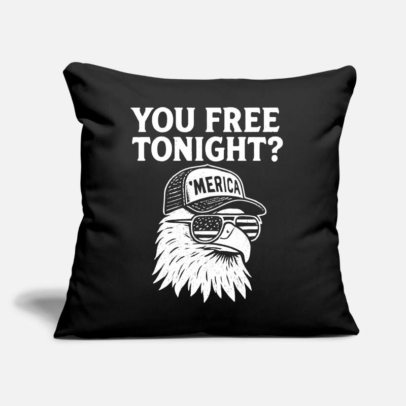 Tu es libre ce soir, Eagle, 4 juillet Coussin et housse de 45 x 45 cm